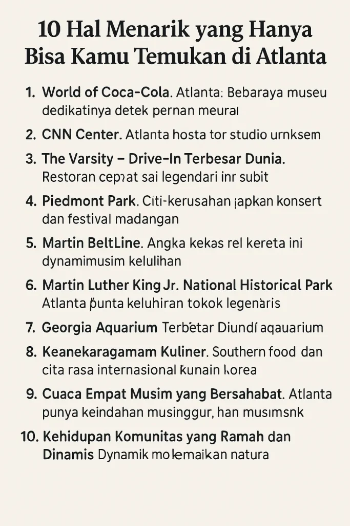 Wisata Atlanta