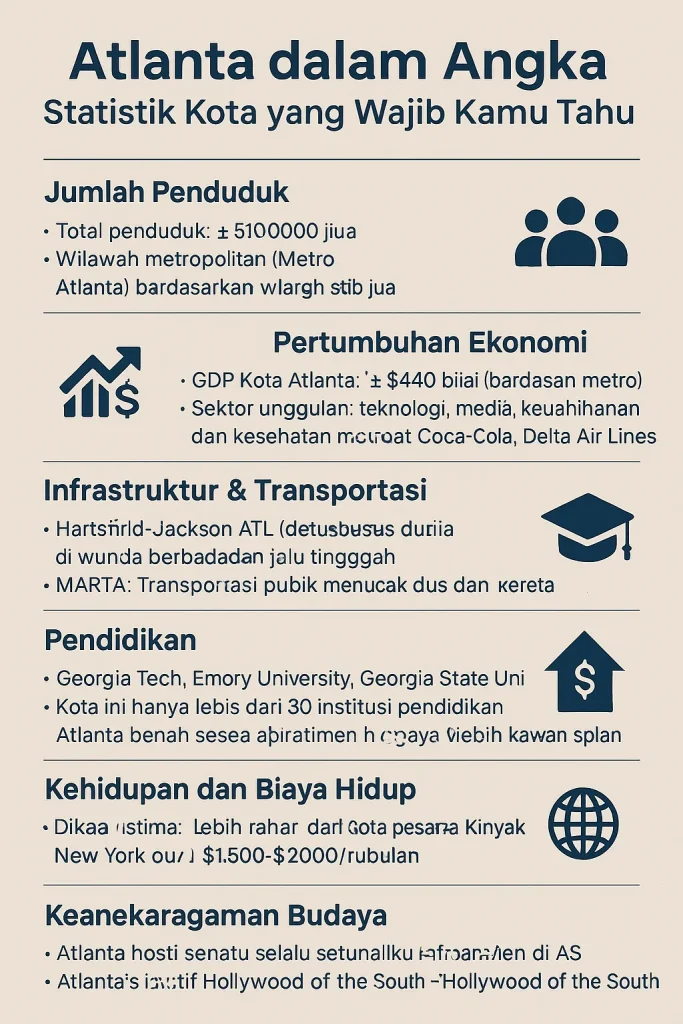 statistik kota Atlanta